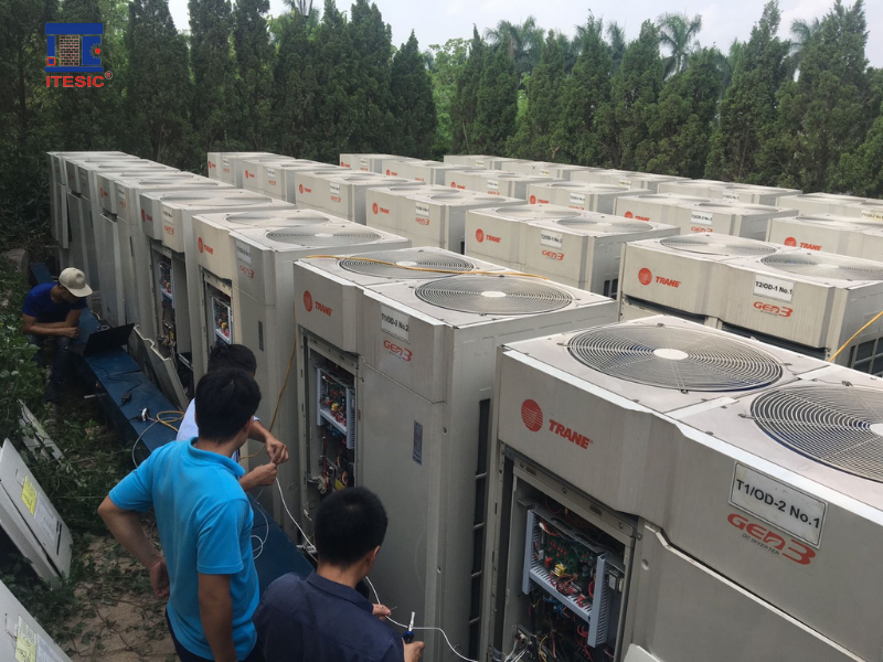 Lắp đặt điều hòa trung tâm VRF TRANE